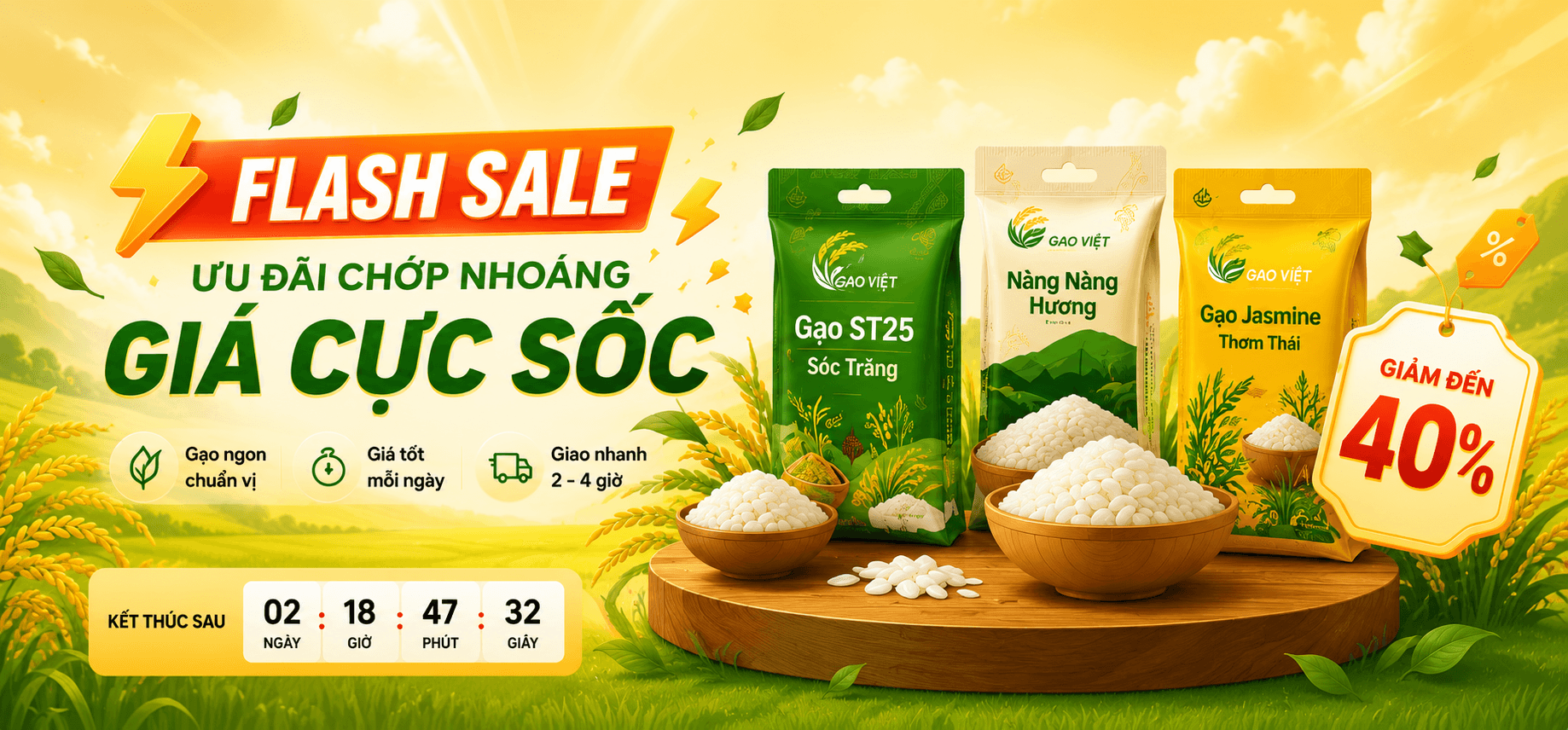Flash Sale Gạo Việt